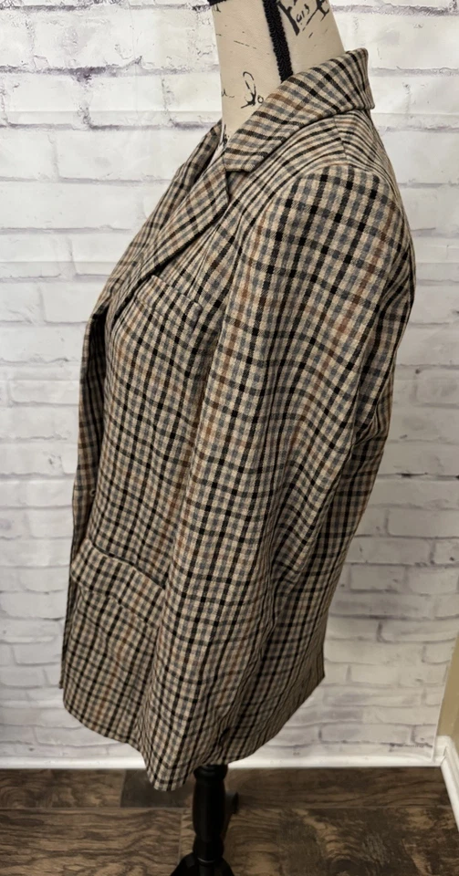 Madewell Dorset Blazer In Coster Plaid Small Bristol Menswear Plaid Old Money - Image 2 of 4