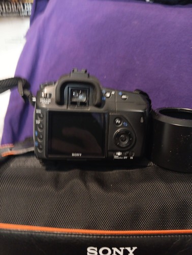 Sony Alpha DSLR-a200 Digital Camera DT 18-70mm 2 LENS BAG 2 BATTERY SD CARD VG - Picture 9 of 24
