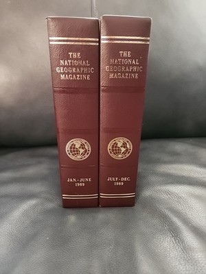 1989 National Geographic Magazine Complete Set of 12 with Slipcase