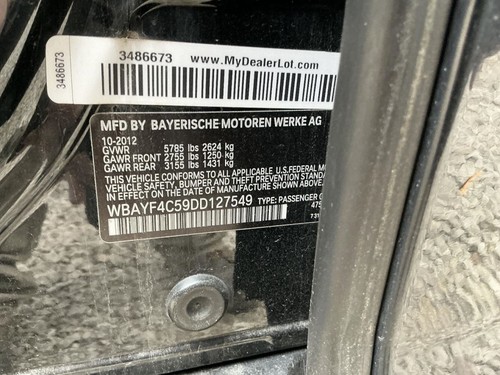 Driver Axle Shaft Front Axle AWD Fits 10-17 BMW 550i GT 834533 - Picture 7 of 13