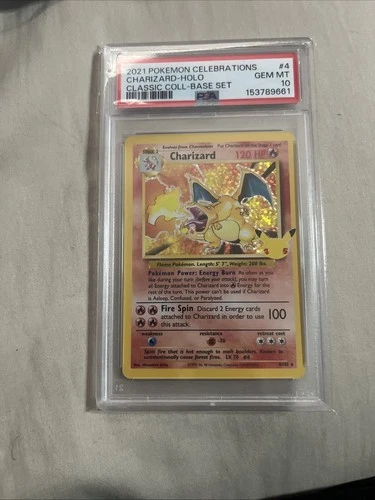 2021 Pokemon Celebrations Charizard Holo PSA 10
