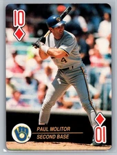 1992 U.S. Playing Card Co. Baseball Aces Playing Cards #10D Paul Molitor