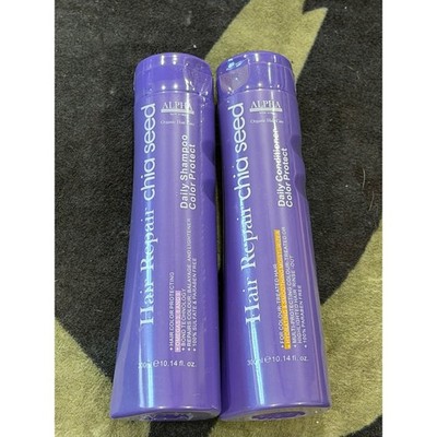 Alpha New York Hair Repair Chia Seed Daily Shampoo & Conditioner Set 10.14oz Duo
