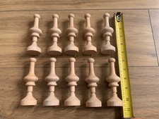 10 x  Solid Hardwood Finials Decorative Furniture Cabinet Maker Clock Finials