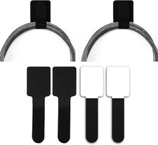 40 PCS Self-Adhesive Hook and Loop Cable Ties, Reusable Sticky Back Cord Organiz