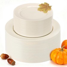 Party & Wedding, Disposable Party Plates Include 51 Ivory Dinner Plate 10’’