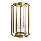 Transparent Glass Cylinder Hurricane Vase