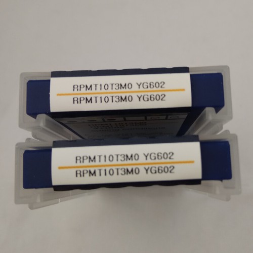 YG-1 10 x RPMT10T3MO YG602 CNC Fräsen Hartmetall-Einsätze ersetzen MITSUBISHI VP15TF - Bild 3 von 3