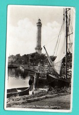 GERMANY LIGHTHOUSE VINTAGE PHOTO POSTCARD 464