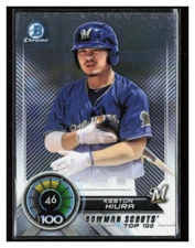 2018 Bowman Chrome #BTP-46 Keston Hiura