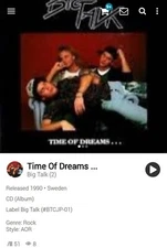 Big Talk  ~ Time Of Dreams .... CD 1990 Swedish Hi-Tech AOR Soft Melodic Rock