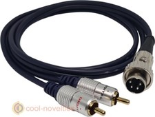 Cavo 4 Pin DIN Twist-Lock a 2 x Spine RCA Maschio per Naim Hi-Fi Audio [1 Metro]