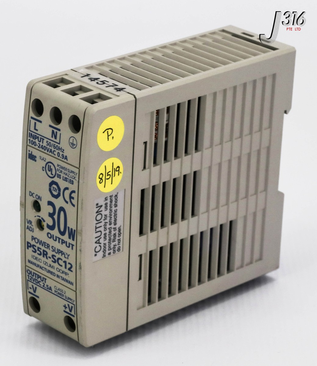 ジュン 14574 IDEC POWER SUPPLY MODULE, 12VDC 2.5A 30W PS5R-SC12 | eBay