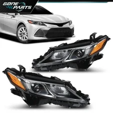 Fit For 2018-2022 Toyota Camry LE SE Pair Projector Headlight Headlamps Assembly