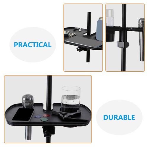 Practical Multi-functional Clamp-on Microphone Rack Stand Microphone Stand Tray - Zdjęcie 6 z 12
