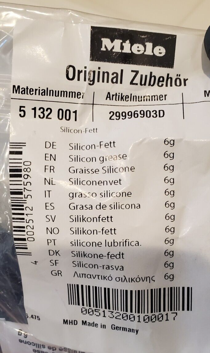 New! Silicone Grease for Miele Coffee Machines 5132001 eBay