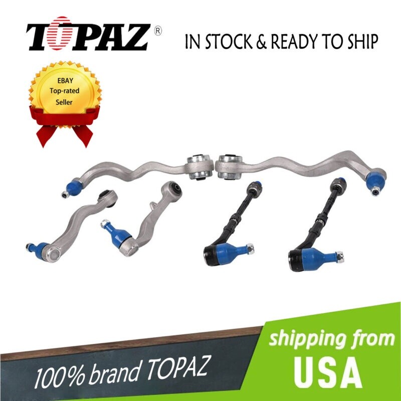 6Pcs BMW 525i 528i 530i 540i Front Lower Control Arm & Tie Rod Kit