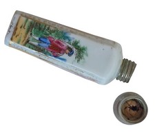Flakon / Parf&uuml;mflakon aus Porzellan bemalt, 19. Jahrhundert    (# 18083)