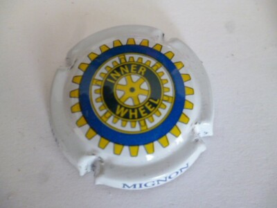 champagne capsule, CUTE Pierre, white outline, Inner Wheel, No. S51