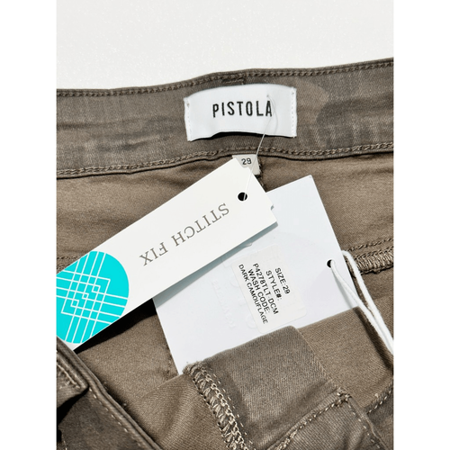 Pistola Womens Hannah Print Cargo Short Dark Camouflage Olive Green Size 29 NWT - Picture 2 of 12