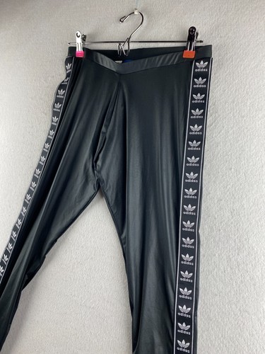 Adidas Legging Girls Medium M 28 x 28 Black Running Gym Stretch Elastic Waist - Picture 6 of 20