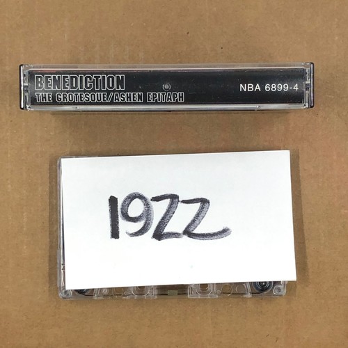BENEDICTION Cassette Tape 90s Metal Death THE GROTESQUE ASHEN EPITAPH - Picture 5 of 5