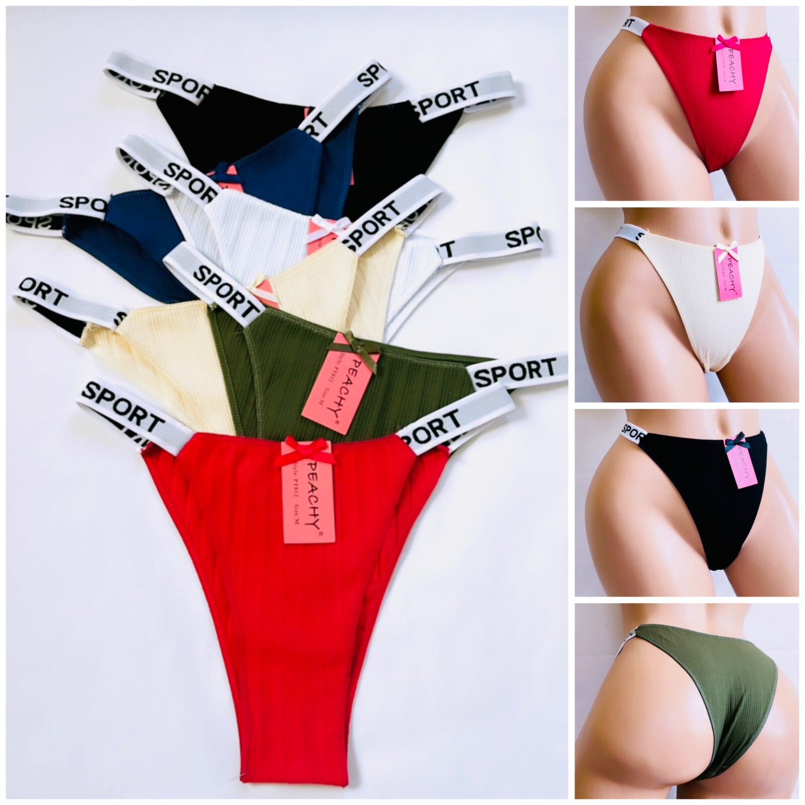 612 Women's Long Leg Bikini cheeky 95 Cotton Underwear Panties Undies