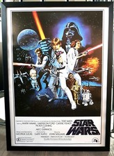 Star Wars FRAMED Poster/R2 D2 Hans Solo Luke Sywalker 