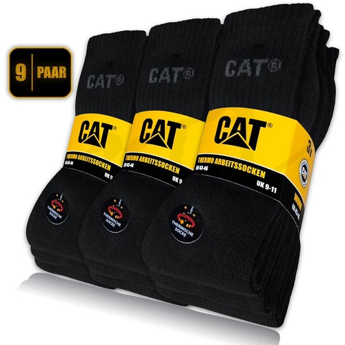 9 paires de chaussettes d'hiver CAT® CATERPILLAR THERMO chaussettes chaussettes de travail chaussettes chaudes - Photo 2/12
