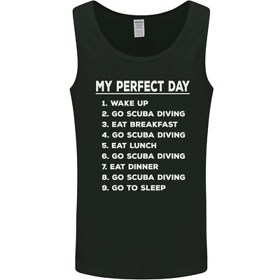 My Perfekt Tag Scuba Tauchen Diver Tauch Herren Tanktop