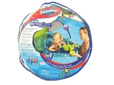 SwimWays Inflatable Baby Spring Octopus Pool Float Activity Center with Canopy