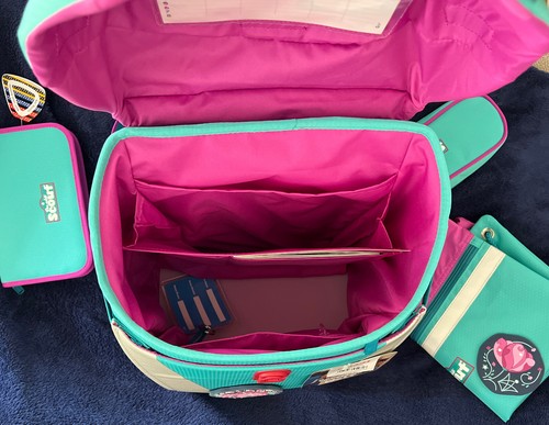 Neu Scout Sunny II Dreamworld 4-teilig Schulranzen Set Türkis Einhorn Tornister - Bild 4 von 10