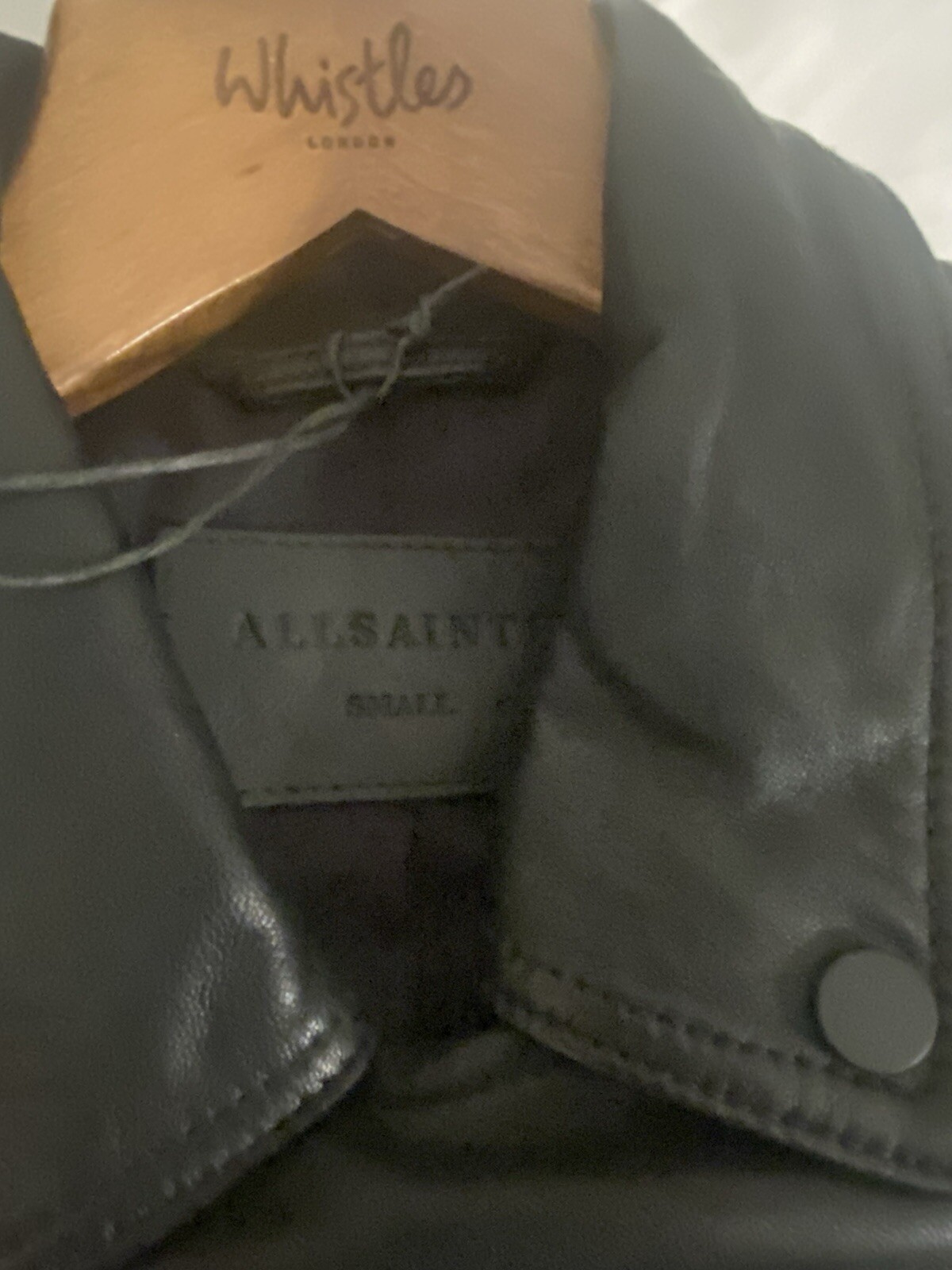 BNWT All Saints Billie Oversized Biker Size Small. RRP £439! image 10