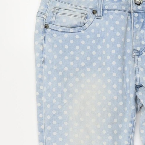Blind Date Damenjeans blau gepunktete Baumwolle gerade Größe 30 Zoll L26 normal - Bild 9 von 12