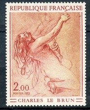 STAMP / TIMBRE FRANCE NEUF LUXE N° 1742 ** TABLEAU ART / CHARLES LE BRUN