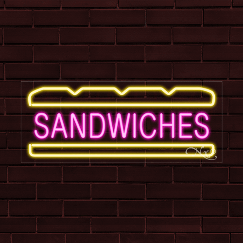 BRANDNEU "SANDWICHES" mit LOGO 30x12X1 ZOLL LED FLEX INNEN SCHILD 30119 - Bild 1 von 1