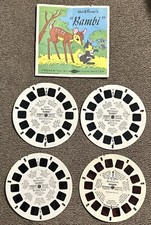 VTG View-Master Walt Disney BAMBI Reel Lot s B4001-4003  RP 1047 W/ Booklet