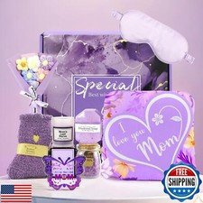 Mothers Day Birthday Gifts 9Pcs Set Basket for Mom from Daughter Son, Mother