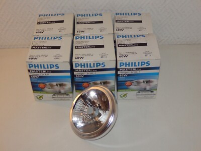 6x PHILIPS Master Line Halogen 12V RIII EcoBoost 60W G53 24° Nr.: 14742 8500 cd