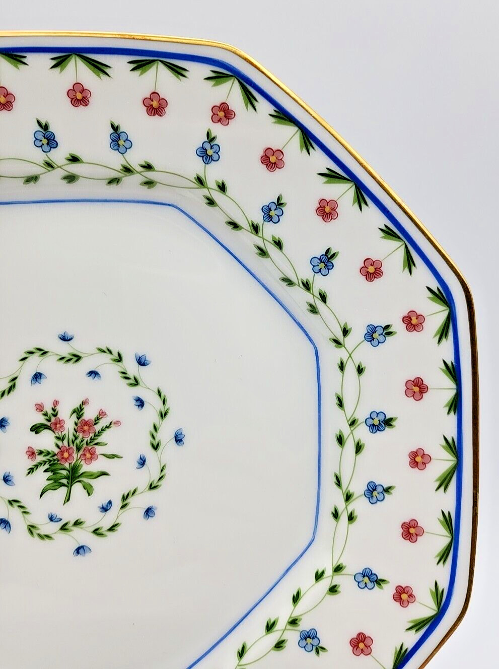 Ceralene Limoges Raynaud & Co Lafayette Octagonal Luncheon Plate La Fayette