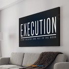 Execution Definition Wall Art Motivational Poster Inspiration Office Decor -PE02