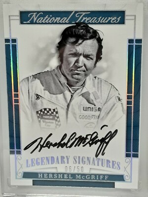Hershel McGriff 2017 National Treasures - NASCAR Racing - ON CARD AUTO (06/50)