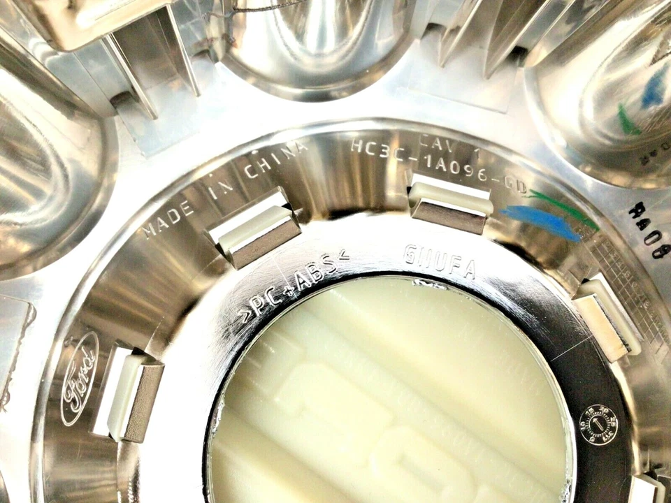 Tapa central de rueda cromada Ford F-250 F-350 Super Duty delantera o trasera de 18" o 20" OEM Foto 4 de 4