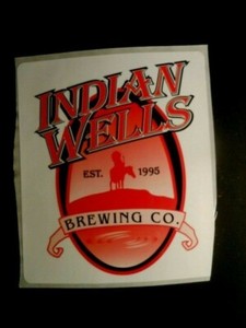 BEER LABEL "INDIAN WELLS BREWING CO. EST. 1995" INYOKERN, CA.   3 1/4" X 3 3/4" 