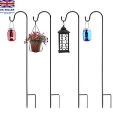 Shepherds Hooks for Garden Lights Adjustable Metal Shepherds Crook with Base,1m.