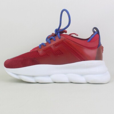 Versace Chain Reaction 2 Chainz Red Sneakers- Size 44/10.5 | eBay