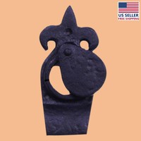 Escutcheon Black Wrought Iron Keyhole Cover 4 3/4h | Renovator's Supply on sale Escutcheon Black Wrought Iron Keyhole Cover 4 3/4h | Renovator's Supply on sale