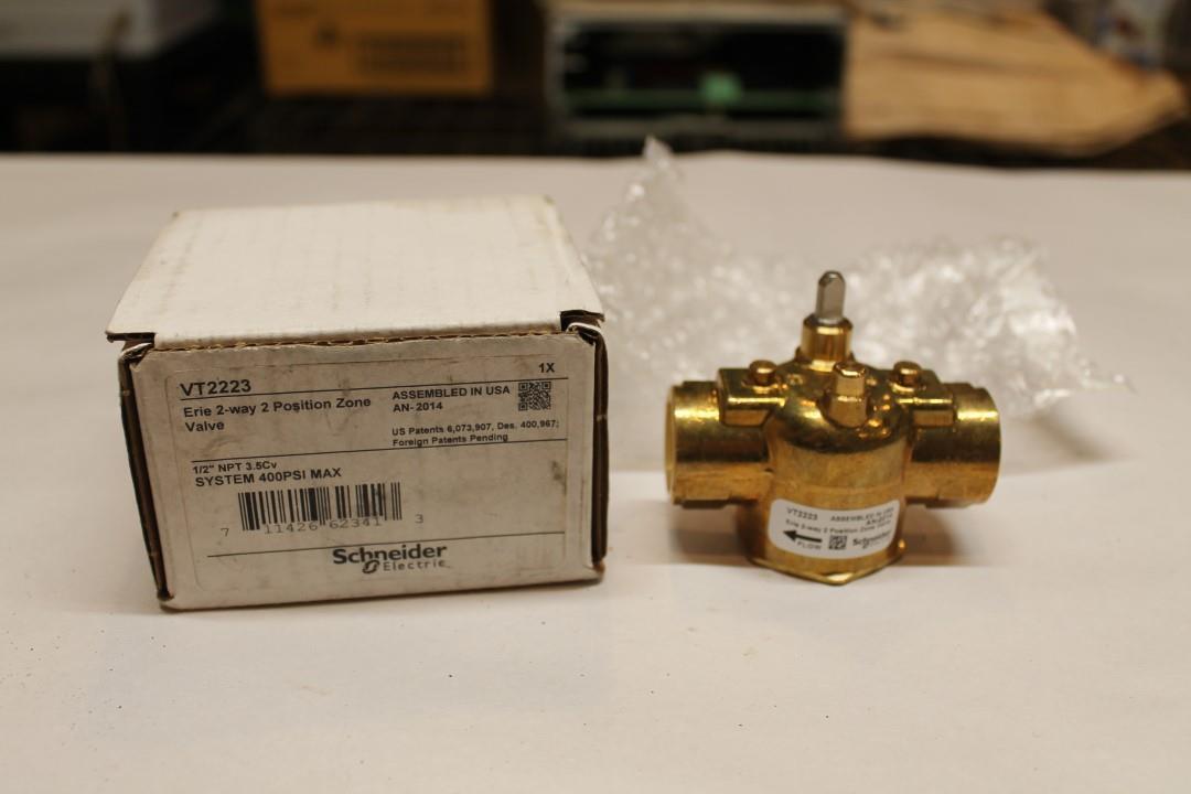 Schneider Electric VT2223 Erie 2-Way Two Position Zone Valve - NEW ~