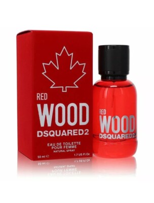 Red Wood DSQUARED2 Woman Eau de Toilette 1.7 oz Spray New SEALED AUTHENTIC