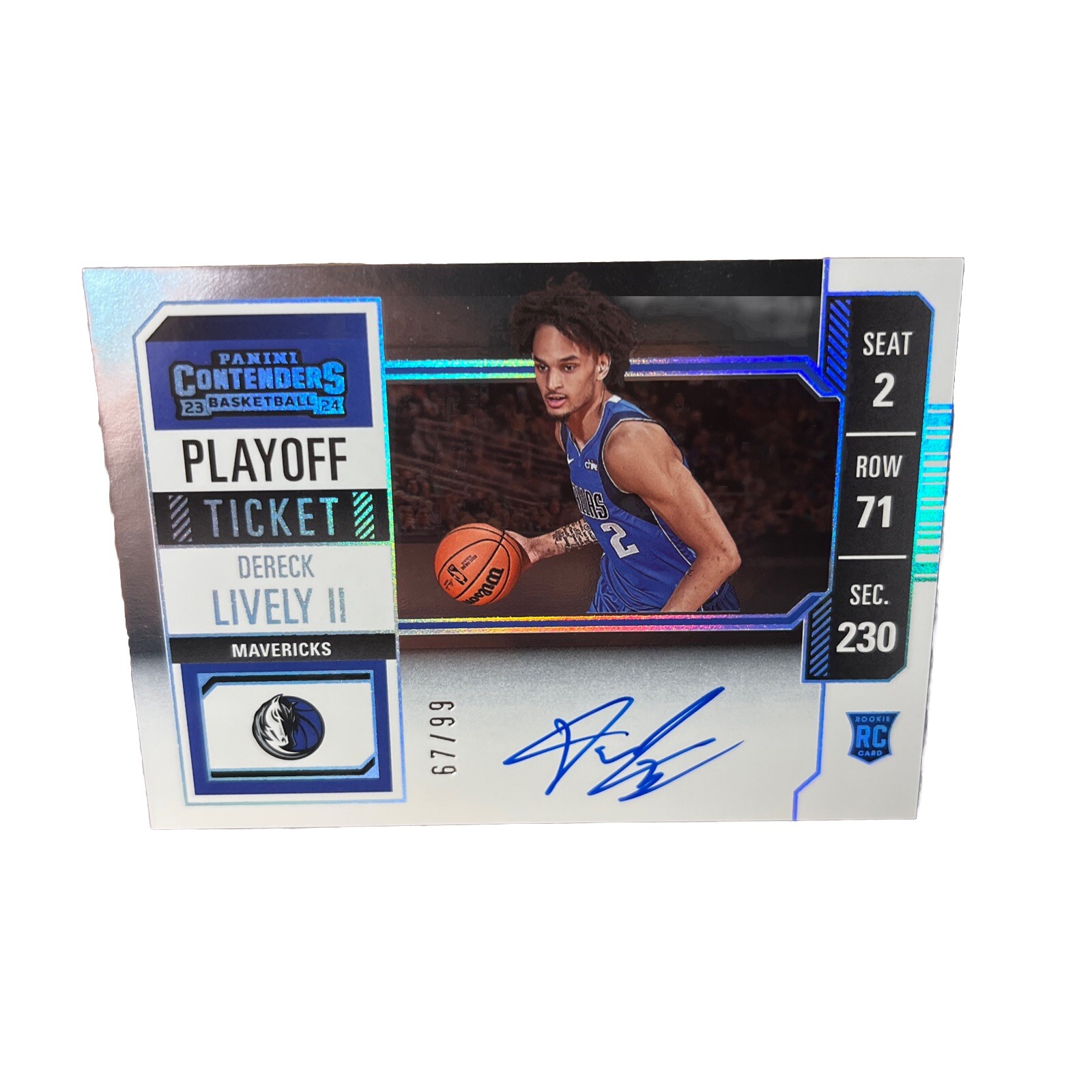 2023-24 Panini - Contenders Dereck Lively II Rookie RC Playoff Ticket Auto /99